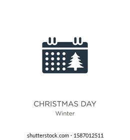 Christmas day icon vector. Trendy flat christmas day icon from winter collection isolated on white background. Vector illustration can be used for web and mobile graphic design, logo, eps10