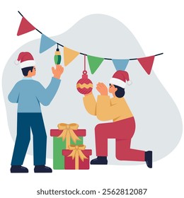 Christmas Day illustration for commercial use