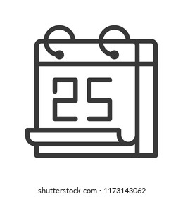 Christmas day, Merry Christmas theme set, outline editable stroke pixel perfect icon