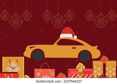 Christmas Day Santa Car Design