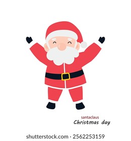 christmas day with santa claus character