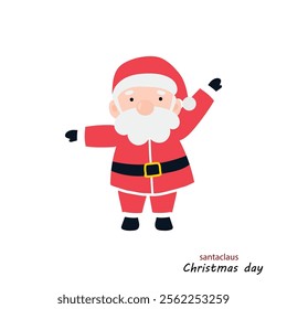 christmas day with santa claus character