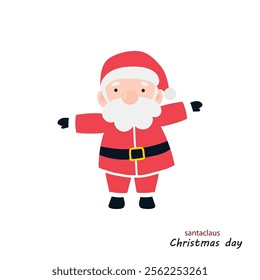 christmas day with santa claus character