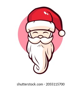 Christmas day with Santa face