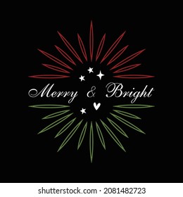 Christmas Day T Shirt Design And Vector Illustration. 