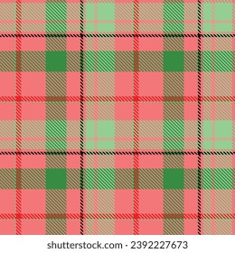 Christmas day Tartan vs Plaids pattern seamless red green colour background.  Buffolo check flannel art design fo print fabric clots jacket kilt cotton fashion lumberjack 