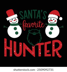 Christmas Day T-shirt design illustration