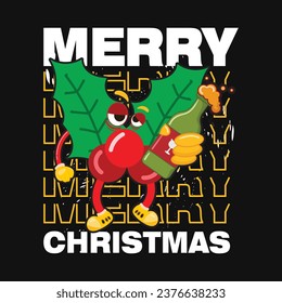 Christmas Day T-shirt Design template