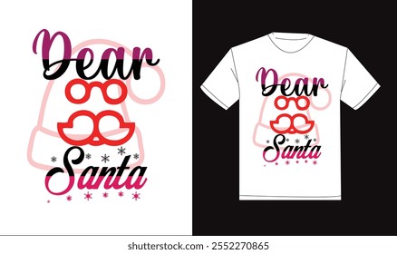 Diseño de camiseta del día de Navidades. Tipografía, diseño moderno, creativo, clásico de la camiseta. Diseño gráfico de Illustrator. Diseño de camiseta de Plantilla editable.