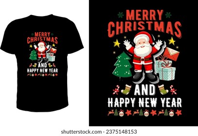 Vector de diseño de camisetas de Navidad