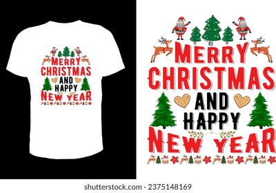 Vector de diseño de camisetas de Navidad