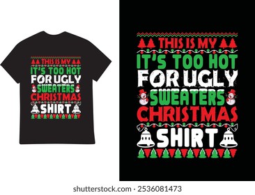 Christmas day t-shirt design vector