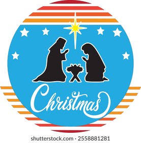 Christmas day t-shirt design vector illustration
