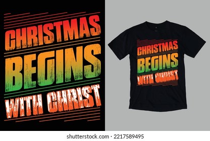 Christmas Day Typography and Graphic T-shirt Design