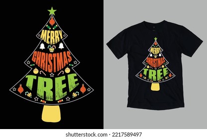 Christmas Day Typography and Graphic T-shirt Design