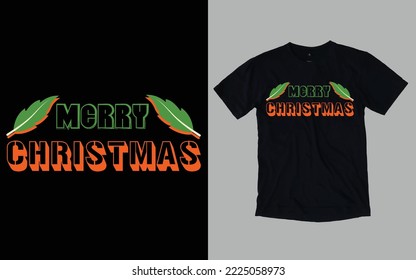 Christmas Day Typography and Graphic T-shirt Design