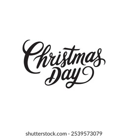 Ilustración vectorial de tipografía del día de Navidades