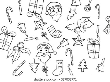 Christmas day vector, Christmas drawing backgrounds, Christmas drawing illustration, Christmas backgrounds