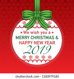 Christmas day vector illustration, colorful design. Wishing you wonderful memories during this joyous season.
