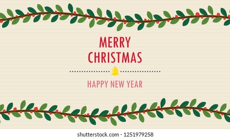 Christmas day wallpaper. background. label with copy space.
