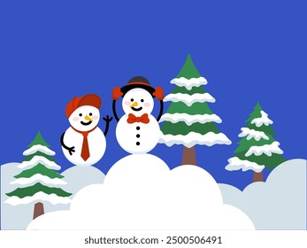 Christmas Day Winter Background Illustration