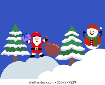 Christmas Day Winter Background Illustration