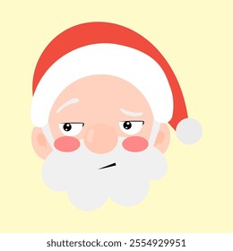 christmas day wirh santa claus head emoji