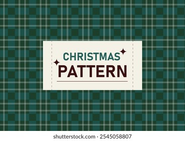 Christmas days pattern template green