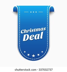 Christmas Deal Blue Vector Icon Design