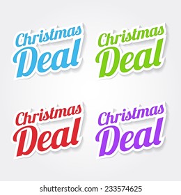 Christmas Deal Colorful Vector Icon Design