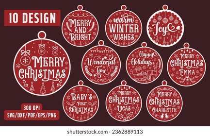 Christmas Decor Ornament Design Bundle