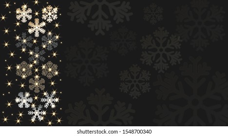 Christmas decor. Winter vector snowflakes of handmade. Snowflakes pattern. Christmas decoration.