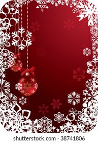 Christmas decorated background