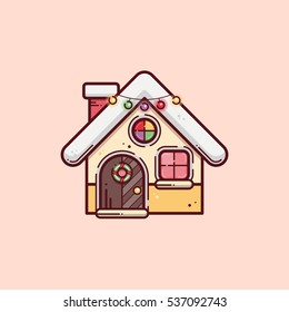Christmas Decorated House