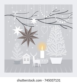Christmas decorating 
