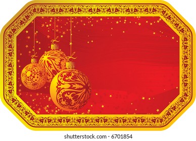 Christmas decoration #7. Vector illustration