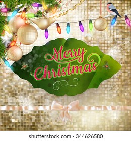 Christmas decoration background. EPS 10 vector file included