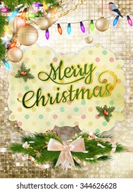 Christmas decoration background. EPS 10 vector file included