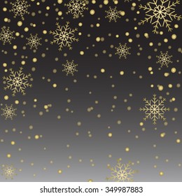 Christmas Decoration, background with snowflakes.