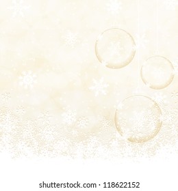 Christmas decoration background with space for text