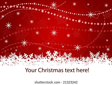 Christmas decoration background with space for text