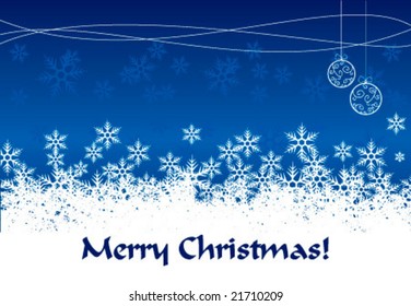 Christmas decoration background with space for text.
