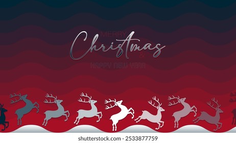 Christmas decoration background with space for text, vector illustration.