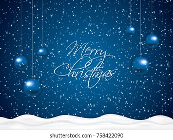 Christmas decoration background with space for text