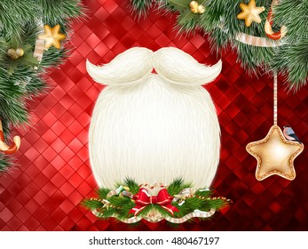 Christmas decoration Background Template. EPS 10 vector file included