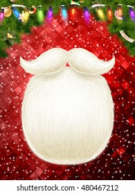 Christmas decoration Background Template. EPS 10 vector file included