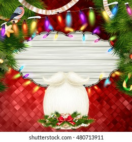Christmas decoration Background Template. EPS 10 vector file included