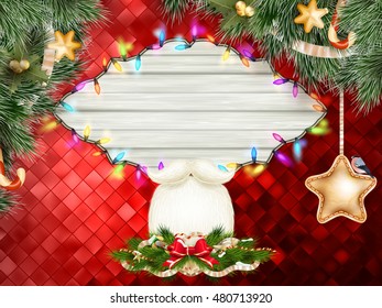 Christmas decoration Background Template. EPS 10 vector file included