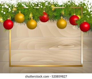 Christmas decoration Background Template. EPS 10 vector file included