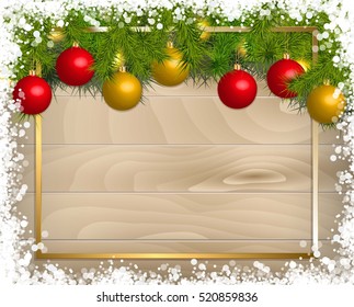 Christmas decoration Background Template. EPS 10 vector file included